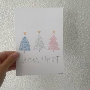 Merry & Bright art print